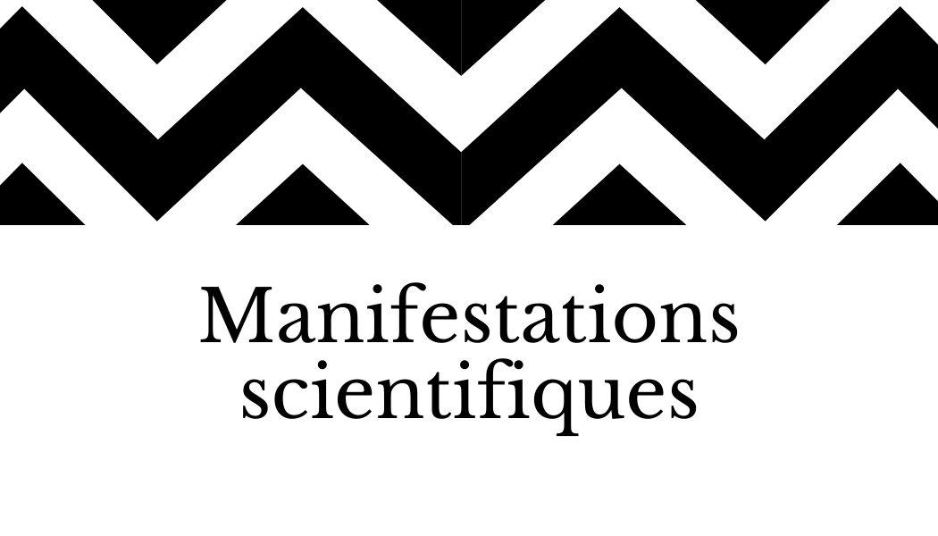 manifestations scientifiques